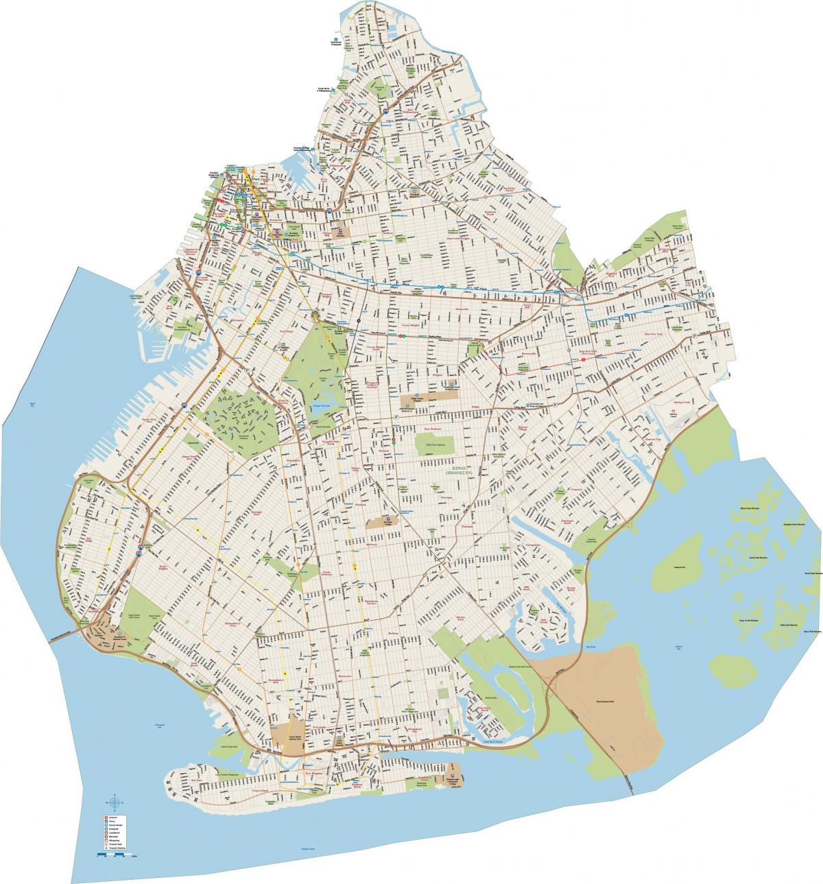 Карта улиц Бруклина